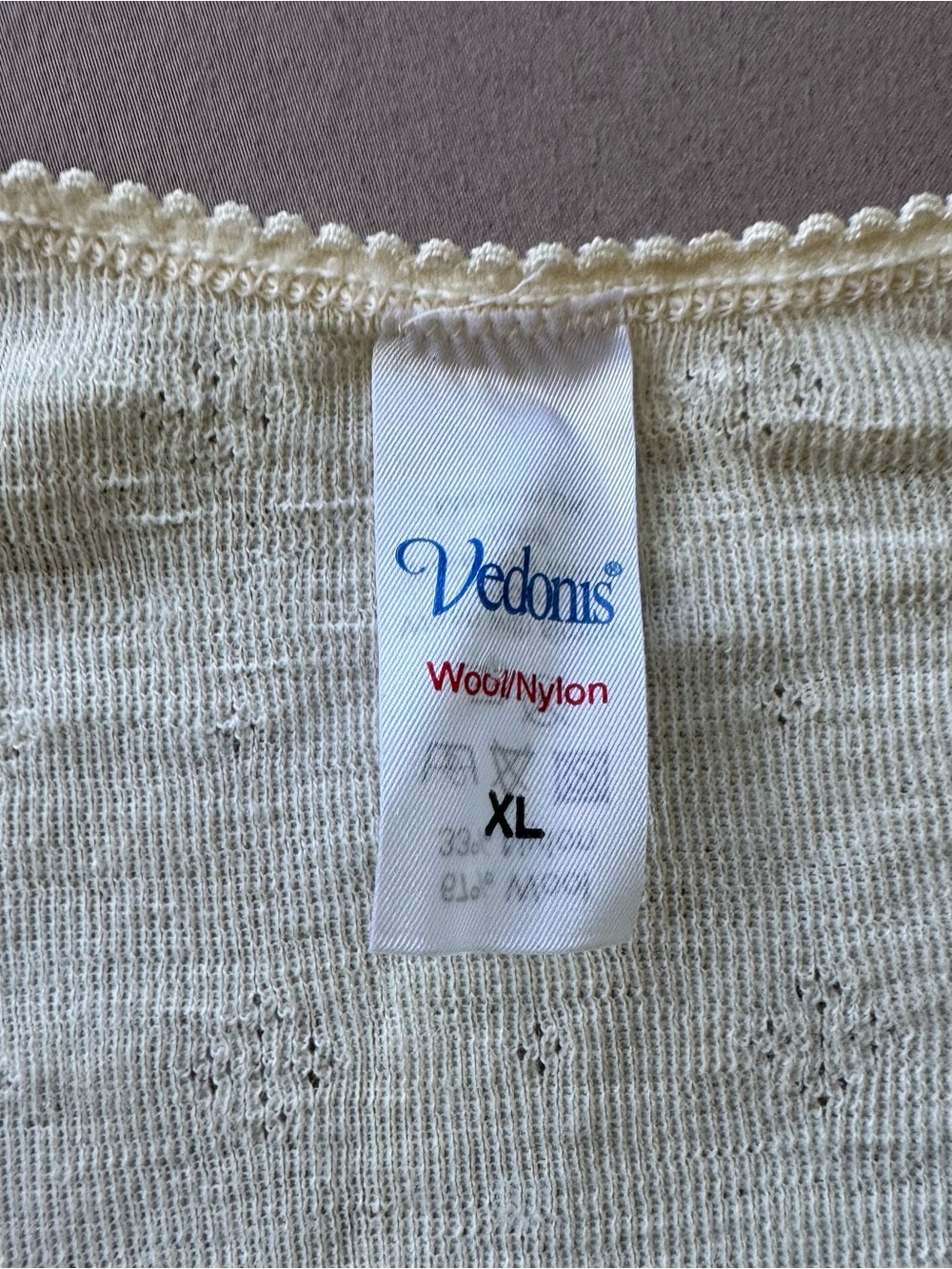 Vintage Wool Blend Pointelle Knit Tank - Picture 4 of 7